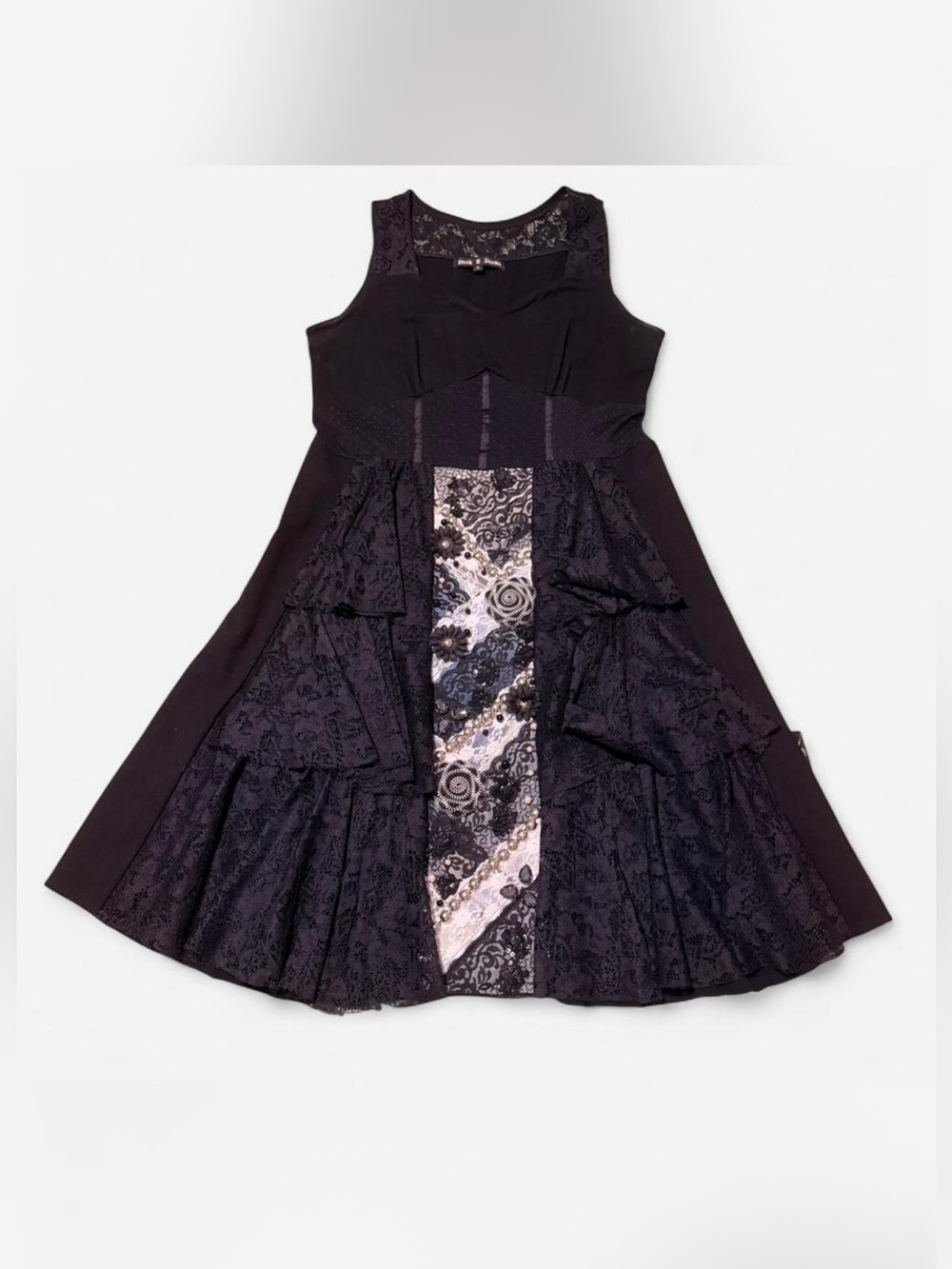 Rock ‘N Karma lace ruffle dress with embelishments